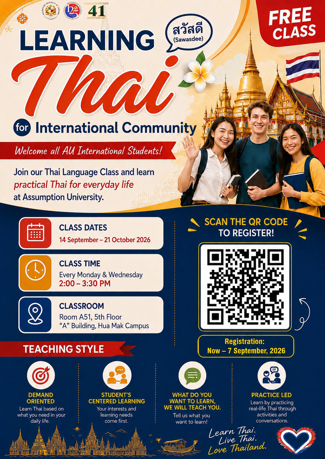Photograph accompanying: Learning Thai for International Community