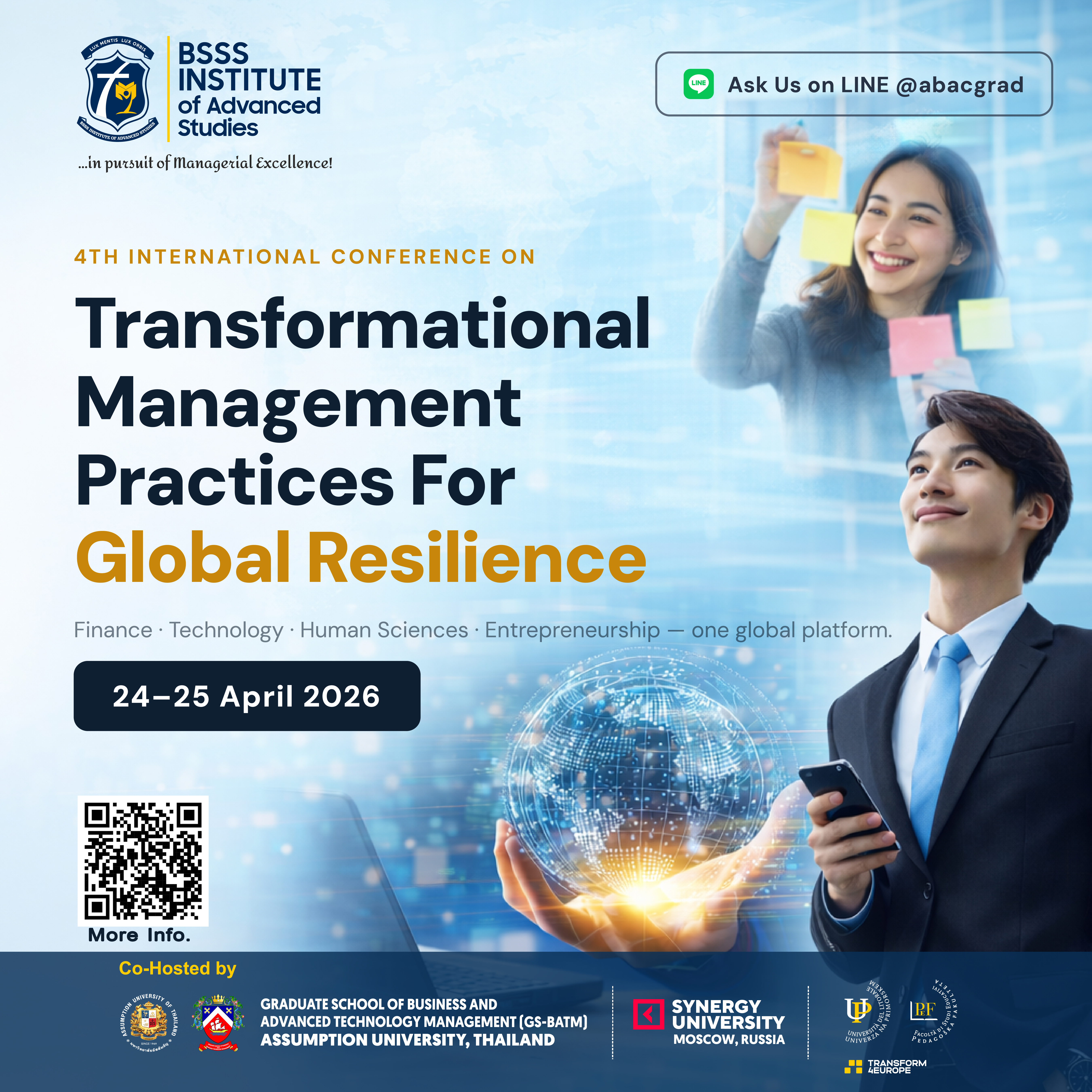 Photograph accompanying: The 4th International Conference on "Transformational Management Practices for Global Resilience" to be held on 24-25 April 2026