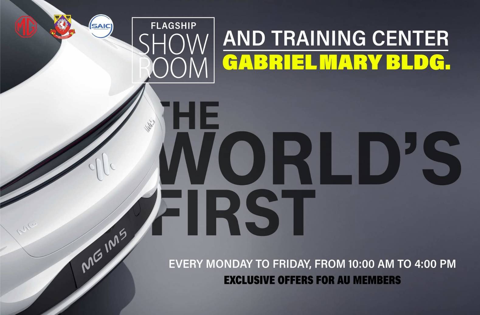 Photograph accompanying: The MG Flagship Showroom and Training Center at the Gabriel Mary Building