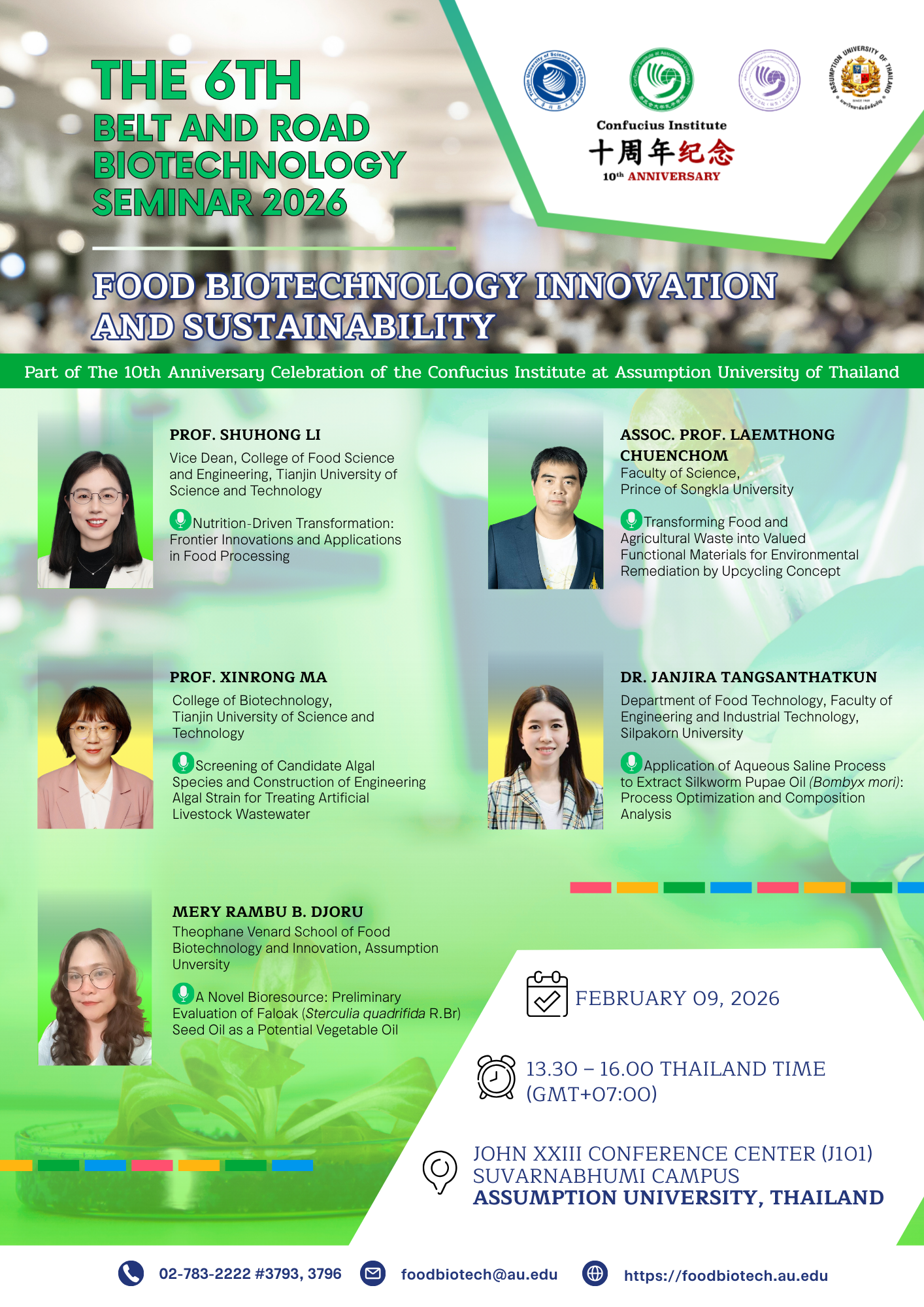 Photograph accompanying: The 6th Belt and Road Biotechnology Seminar 2026
